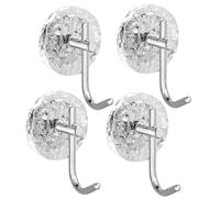 Giwnhvx Set di 4 ganci da parete per appendere cappotti, cappelli, asciugamani, accappatoi, sciarpe, borse, chiavi, lampada, decorazione da parete-B