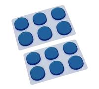 Giwnhvx Set di 48 adesivi per marmitta in gel di silice, ammortizzatori per tamburi, silenziatori, silenziatori, colore: blu