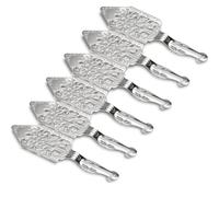 Giwnhvx Set di 6 cucchiai da assenzio in acciaio inox vintage per cocktail bar, tazza di vetro con filtro scavato per assenzio