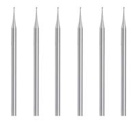 Giwnhvx Set di 6 frese sferiche con gambo da 3/32 pollici, punte per intaglio gioielli (1,2 mm)