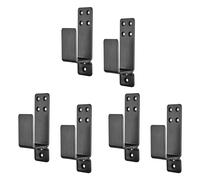 Giwnhvx Set di 6 supporti per barre aperte per la sicurezza domestica, 6 x 4 supporti per barre impediscono l'ingresso non autorizzato