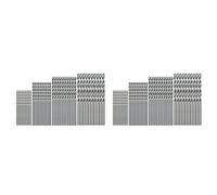 Giwnhvx Set di 80 mini punte da trapano con codolo dritto, 0,5 mm-2,0 mm, minuscole e piccole, per trapano elicoidale HSS a terra completa per Dil