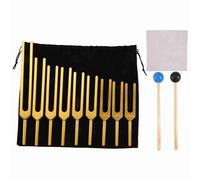 Giwnhvx Set di 9 diapason per chakra guarigione, terapia del suono, tenendo twill e in -