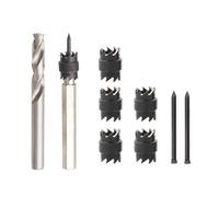 Giwnhvx Set di 9 punte per la rimozione di saldature a punti, decorazione, ancora, nero e in acciaio ad alta velocità. Set Di Utensili Elettrici di Foratura per Saldatura Punto