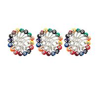 Giwnhvx Set di a sfera da biliardo colorato 48 pezzi serie mini palline accessori per catene da biliardo biliardo biliardo di Eightball