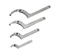 Giwnhvx Set di chiavi a mezzaluna con perno a C regolabile, chiave a gancio per serraggio e bloccaggio delle teste quadrate meccaniche del veicolo