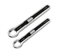 Giwnhvx Set di chiavi ad anello multifunzionali 2 pezzi Kit di chiavi a doppia testa regolabile grande/piccola Set di chiavi universali per manutenzione utensili manuali