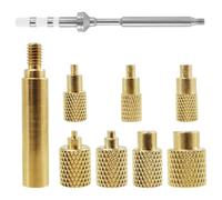 Giwnhvx Set di inserti di calore M2/M3//M5/M6/M7/M8 Set di punte per saldatore in ottone TS100