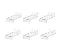 Giwnhvx Set di mensole da parete in kit per la visualizzazione di 6 oggetti da collezione, supporto espositore per la parete e l'organizzazione dello stoccaggio.