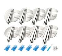 Giwnhvx Set di piedi arrotolati universale da cucito migliorato, 8 misure di piede orsacchiotto arrotolato (3-10 Mm) ampio piedino orsetto arrotolato, facile da usare