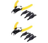 Giwnhvx Set di pinze per anelli elastici 4 in 1, 2 pezzi, per fai da te, con clip di fissaggio per anelli di sicurezza