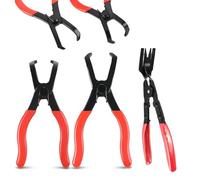 Giwnhvx Set di pinze per clip per corpo, pinze a pressione a 30 gradi e 80 gradi, pinza per rimozione clip pannello, clip per tappezzeria auto