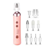 Giwnhvx Set di Unghie Elettrico Set Di Strumenti Manicure Elettriche Multifunzione Strumento di Manicure Silenzioso Per Unghie Spesse Rosa