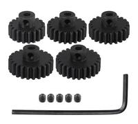 Giwnhvx Set pignone in acciaio temprato 32P 1/8 di pollice foro da 3,175 mm 20T 21T 22T 23T 24T con chiave esagonale per motore brushless RC
