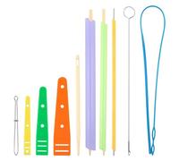 Giwnhvx Set rapido per tessuti, versatile spatola per tubo in tessuto per cucito, strumento per infilare, tubo in tessuto