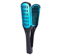 Giwnhvx Setole di Cinghiale Doppio Lato Pettine Pinza Antistatica Piastra Strumento Pettine Stecca Capelli Pettina, Blu