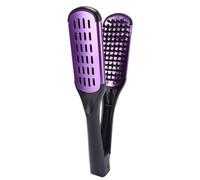 Giwnhvx Setole di Cinghiale Doppio Lato Pettine Pinza Antistatica Piastra Strumento Pettine Stecca Capelli Pettina, Viola