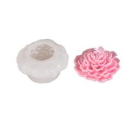 Giwnhvx Simulazione di Candela di Loto in Silicone, Stampo in Fiore, Sapone, Profumo, Ornamenti, Decorazione Torta al Cioccolato, Regalo Facile Da Usare, D