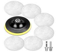 Giwnhvx Smerigliatrice angolare, cappuccio di lucidatura, spugna per lucidatura da 125 mm, 6 accessori per lucidatura in lana