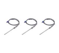 Giwnhvx Sonda di temperatura in acciaio Pt100 RTD cavo sensore 2M 98 mm 3 fili -50-400 Celsius 3X