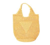 Giwnhvx Spiaggia Moda Estate Donne Borsa A Tracolla Hollow Tessuto a Mano Semplice Borsa Morbida Grande Tote Casual Sacchetto di Immagazzinaggio A