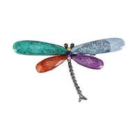 Giwnhvx Spilla a forma di libellula con strass di cristallo brillante, design vintage, per donne, vestiti, sciarpe, spille, accessori per gioielli, regalo multicolore