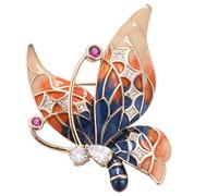 Giwnhvx Spilla a per le donne strass colore blu insetto spilla animale spille per abiti banchetto epingle