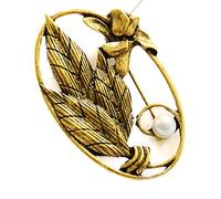 Giwnhvx Spilla vintage con fiore di rosa per le donne spilla di fiore retrò spilla in smalto accessori spille per abbigliamento per festa di nozze