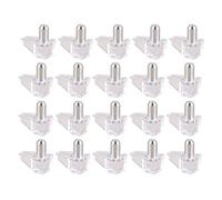 Giwnhvx Spille di supporto per mensole, 5 mm, resistenti, 20 pezzi, trasparenti