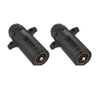 Giwnhvx Spina di Rimorchio a 7 Pin Impermeabile Presa Rimorchio Rotonda 7 Vie Stile RV, Adattatore Connettore Rimorchio a 7 Pin Staccabile, Estremità Maschio