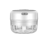 Giwnhvx Spremiaglio Elettrico Mini Tritatutto Verdure Cile Mix Taglio Carne Zenzero Spremiapatate Macchina Bianco