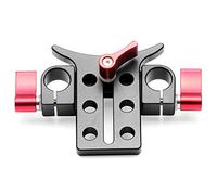 Giwnhvx Staffa adattatore per teleobiettivo in lega di alluminio da 15 mm, clip per tubo di prolunga per fotocamera SLR DSLR 5D3 5D2, rosso