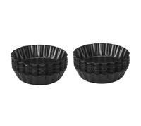 Giwnhvx Stampi per crostate di uova, 7,6 cm, mini teglie con fondo rimovibile, stampo per cupcake e muffin, strumento di cottura (20 pezzi)