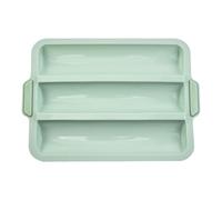 Giwnhvx Stampo in Silicone Stampo da Forno Teglia da Forno per Pane Stampo per Torta Antiaderente Teglie Strumento per Cottura del Pane, Stampo per Torta A 3 Griglie