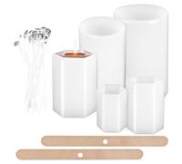 Giwnhvx Stampo per candela in silicone, stampo per candela pilastro per la fabbricazione di candele, stampo per candele fai da te facile da usare
