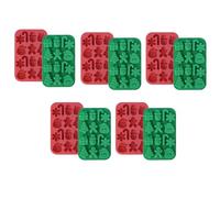 Giwnhvx Stampo per Cioccolato Natalizio Stampo per Stampo per Fatto A Mano DIY Regalo di Neve Albero di Natale Babbo Natale Stampo