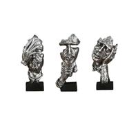 Giwnhvx Statua astratta in resina per ufficio, scultura, statuette in miniatura, carattere, arte , , ufficio, casa, C