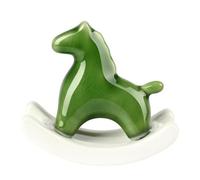 Giwnhvx Statua di a dondolo in ceramica, scultura di arte per decorazione di scaffali da tavolo A