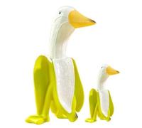 Giwnhvx Statua di anatra banana statuetta banana decorazione esterna decorazione giardino decorazione ufficio A