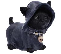 Giwnhvx Statua di di gatto di Halloween, statua sospesa a forma di teschio di gatto, statua di gatto, decorazione 'ufficio per Halloween