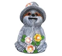 Giwnhvx Statua di Pigro Energia Solare, Decorazione del Giardino, Luce a LED, Scultura Animale in Resina, Figurina, Decorazione del Cortile Esterna