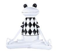 Giwnhvx Statua di Rana Yoga Astratta Statua Modello di Rana Statua Collezione Animale Statua Salone Decorazione Ufficio A