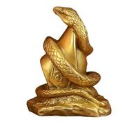 Giwnhvx Statua in Resina Anno del Serpente 2025 Ornamenti di Ricchezza e Fortuna Ideale per la Decorazione di e dell'Ufficio