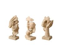 Giwnhvx Statua, Ornamenti desktop in resina astratta, scultura, figure in miniatura, viso, carattere, nordico, ufficio, casa, B