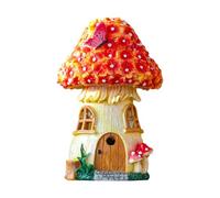 Giwnhvx Statue da Esterno Fata e Casa degli Gnomi Figurine di Funghi Impermeabili per la Decorazione del Prato del Patio Esterno, Facili da Usare