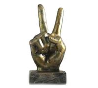 Giwnhvx Statue da scrivania per gesto di dito a mano scultura di decorazione scaffale camera da letto casa 8 x 17 cm facile da installare facile da usare