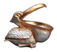 Giwnhvx Statue di uccelli Pellicani Statue in Resina Figurine di Toucan Decorazione di Ingresso Ornamento Caramelle Chiavi Ciotola Cesto di Immagazzinaggio Tavolo Casa