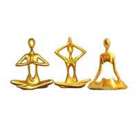 Giwnhvx Statuetta di Yoga Statua di Yoga 'Ufficio Set di Figure di Yoga Statue in Resina per la Decorazione 'Ufficio Casa Ornamenti per Ufficio
