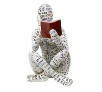 Giwnhvx Statuetta donna che legge polpa donna lettura libreria decorazione lettura donna scultura ornamento per soggiorno libreria (01) facile da installare facile da usare