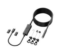 Giwnhvx Strumenti di riparazione W400 diagnostica automobilistica 8 mm 8 LED fotocamera endoscopio adattatore tipo-C Micro 5M 2000K Pixel boroscopio automobilistico ispezione endoscopio 8mm